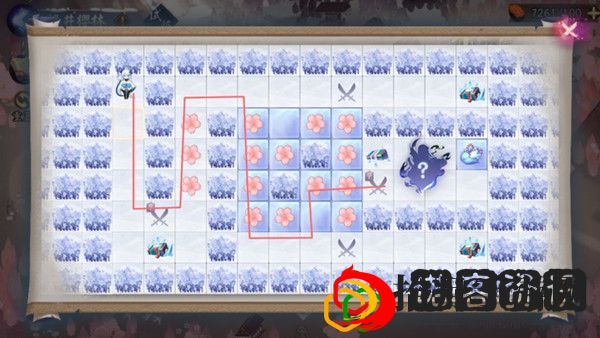 阴阳师染井樱林怎么走
