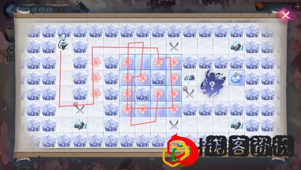 阴阳师染井樱林怎么走